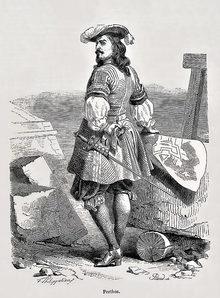 Henri Philippoteaux - 140, Le Vicomte de Bragelonne, Porthos